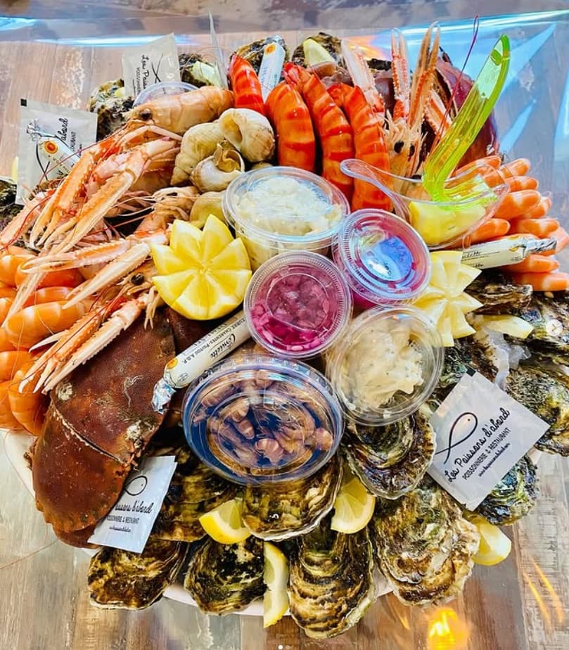 Large seafood platter