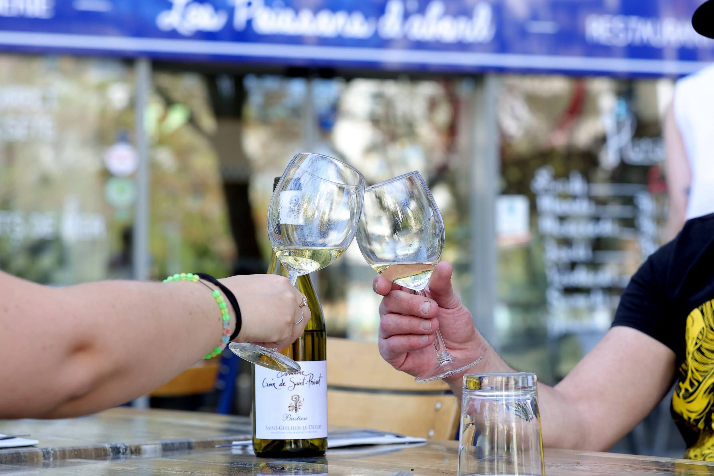 A toast on the terrace